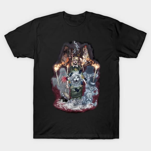 Grim Grinning Ghost T-Shirt by Victormed23